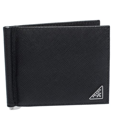 Prada wallet with money clip